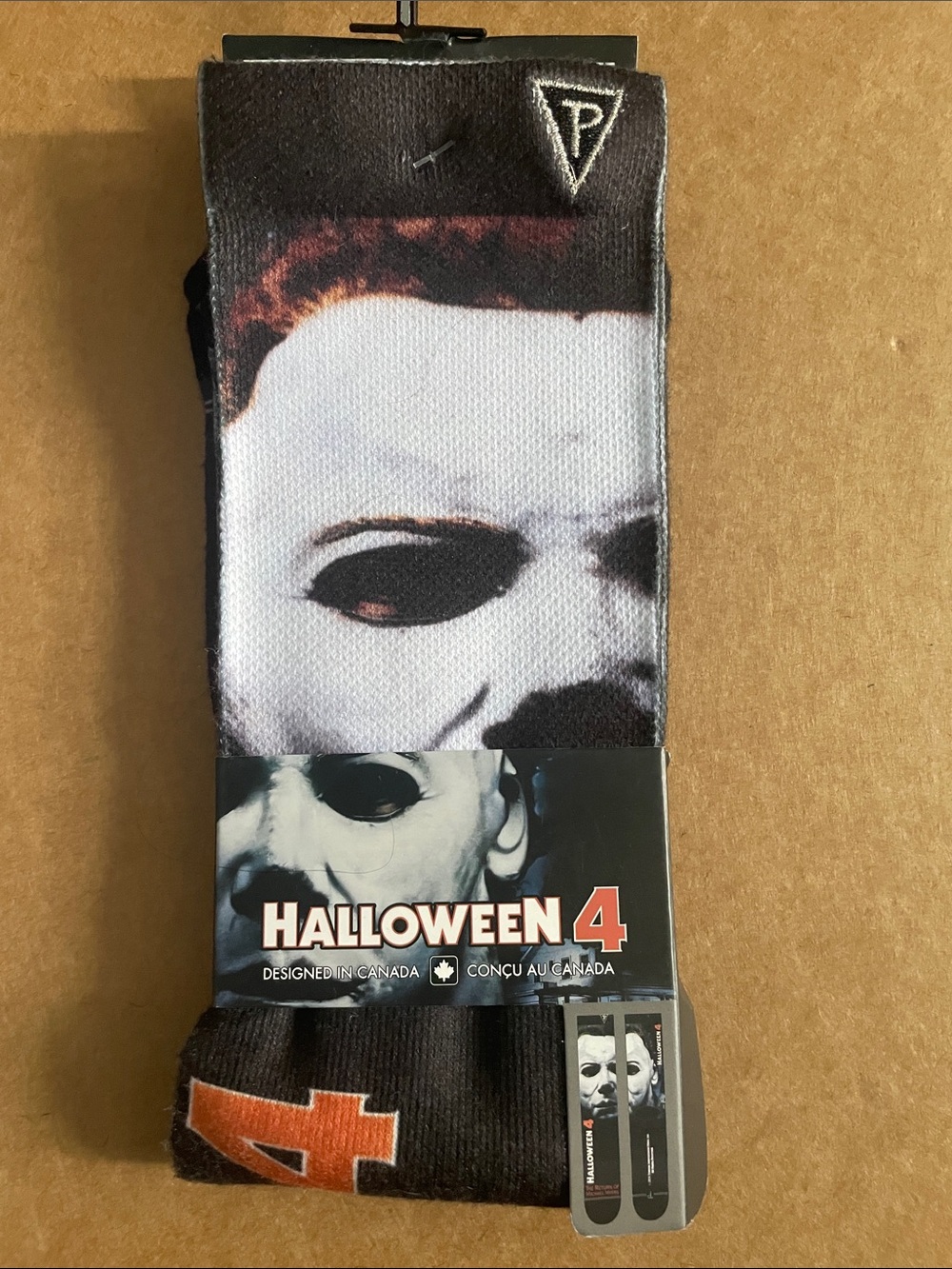 Halloween 4 Michael Myers mens Socks - Black & White ⭐️ 2 for $11⭐️